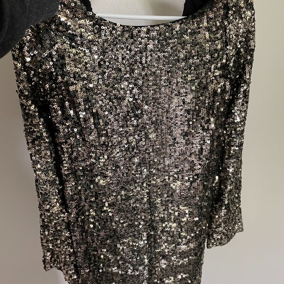 Free People Gold Sequin Dress - Picture 5 of 8